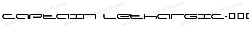 Captain Lethargic字体转换